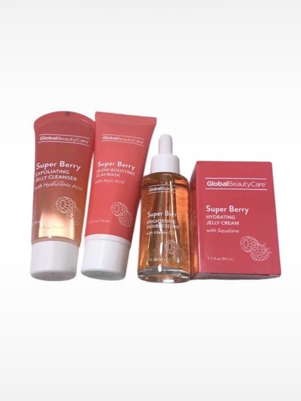 Global Beauty Care Super Berry Skincare Set
Cleanser Mask Serum Cream New
